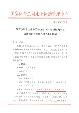 体育总局水上中心关于公示2026年世界大学生蹼泳锦标赛参赛人员名单的通知-盖章版_01.png
